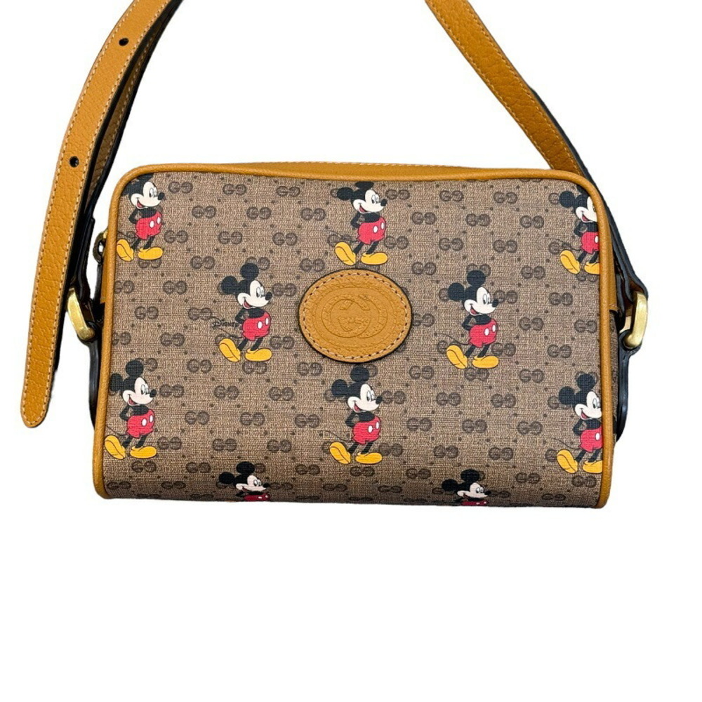 Gucci Crossbody Bag Mickey Mouse GG Supreme Brown